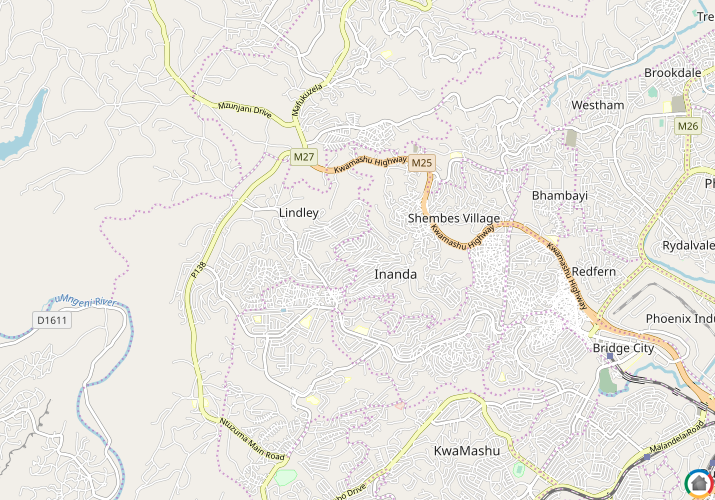 Map location of Newtown - KZN